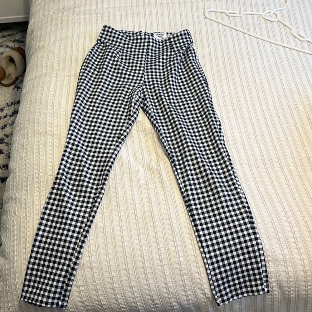 Princess Polly gingham business casual pants. Size 2